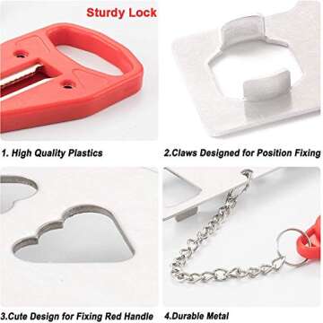 Portable Door Lock for Travel, Door Lock Self-Defense Security Device for Home, Apartment, Hotel, Living Motel, School Dorm, House