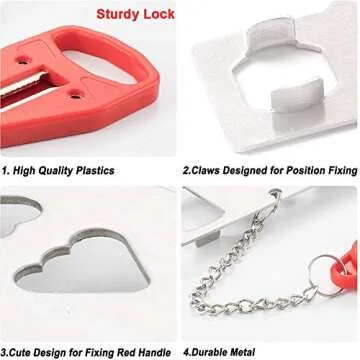 Portable Door Lock for Travel, Door Lock Self-Defense Security Device for Home, Apartment, Hotel, Living Motel, School Dorm, House