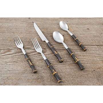 Durable & Stylish Cambridge Bamboo Flatware Set for All Events