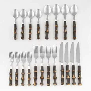 Durable & Stylish Cambridge Bamboo Flatware Set for All Events