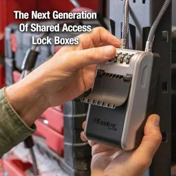 Master Lock Large Key Lock Box with Code, Key Safe for Property Managers Serving Tenants and Guests,...