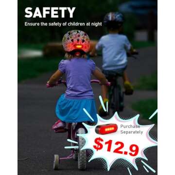Toddler Bike Helmet for Kids with Adjustable Fit and Safety