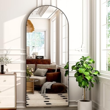 Easly Arched Full Length Mirror 71"x30" for Home Decor