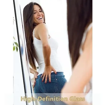 Easly Arched Full Length Mirror 71"x30" for Home Decor