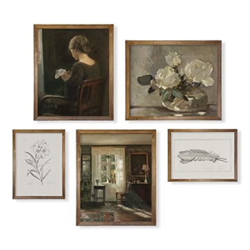 Vintage Floral Wall Art for Boho Chic Home Decor