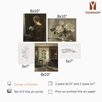 Vintage Floral Wall Art for Boho Chic Home Decor