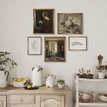 Vintage Floral Wall Art for Boho Chic Home Decor