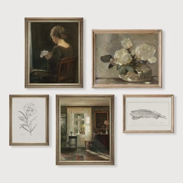 Vintage Floral Wall Art for Boho Chic Home Decor