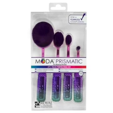 Moda Prismatic Face Perfecting Brush Set for Flawless Makeup