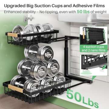 2 Tier Pull Out Kitchen Organizer for Under Sink Storage