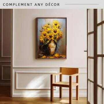 Floater Frame for Finished Canvas 1.25" Depth Custom Floater Frame Kit for Stretched Canvas Picture Oil Paintings Artwork Canvas Floating Frame Wall Art Decor Finished Canvas 8"x10"