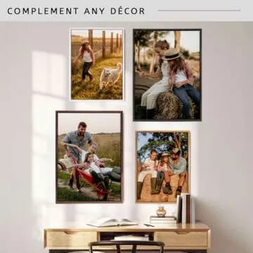 Floater Frame for Finished Canvas 1.25" Depth Custom Floater Frame Kit for Stretched Canvas Picture Oil Paintings Artwork Canvas Floating Frame Wall Art Decor Finished Canvas 8"x10"