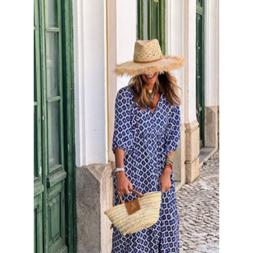 Miduo Women’s Floral Maxi Dress for Summer Elegance