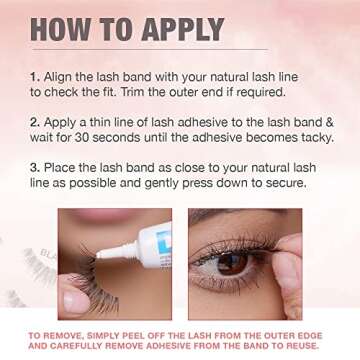 Ardell Demi Wispies False Eyelashes, Black - Full Volume Demi Wispies, Reusable Strip Lashes for Eye Make-up Enhancement, 2 Pack