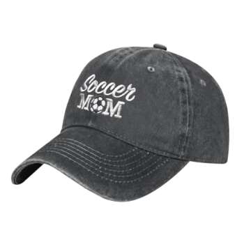 Bshuey Soccer Mom Fashion Embroidered Hat for Men Women Cotton Dad Hat Baseball Cap Adjustable Unise...