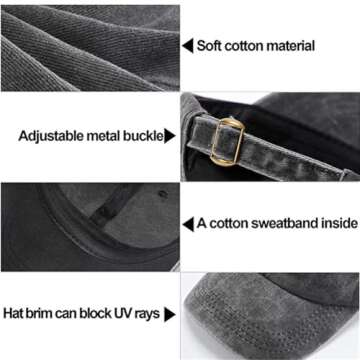 Bshuey Soccer Mom Fashion Embroidered Hat for Men Women Cotton Dad Hat Baseball Cap Adjustable Unisex