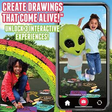 Chalk Alive Augmented Reality Sidewalk Chalk Art for Kids