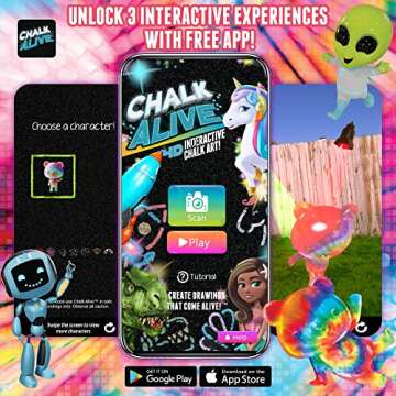 Chalk Alive Augmented Reality Sidewalk Chalk Art for Kids