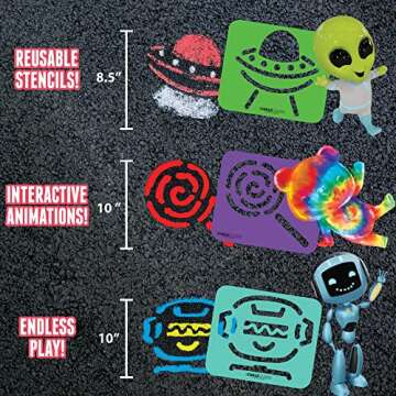 Chalk Alive Augmented Reality Sidewalk Chalk Art for Kids