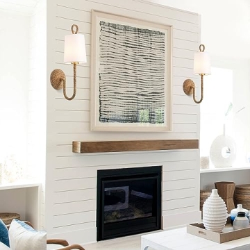 Stylish MhyTogn Rattan Wall Sconce Set of 2 for Home Decor