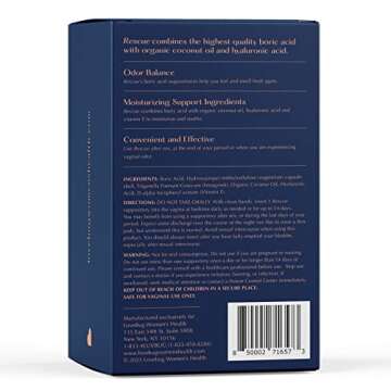 LoveBug Boric Acid Suppositories for Women's Wellness - 14ct