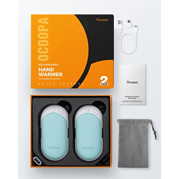 OCOOPA HotPal Rechargeable Hand Warmer, 5200mAh Electric Handwarmer,Portable Pocket Heater, Heat Therapy Great for Raynauds, Hunting, Golf, Camping, Women Mens Gifts