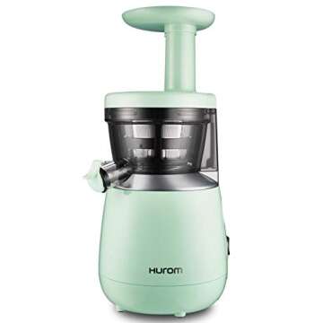 Hurom H310A Personal Self Feeding Slow Masticating Juicer (HP Green)