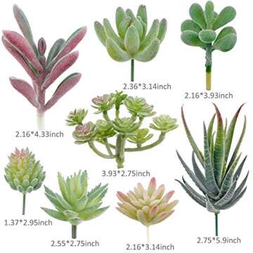 Augshy 16 Pack Artificial Succulents - Perfect Home Decor