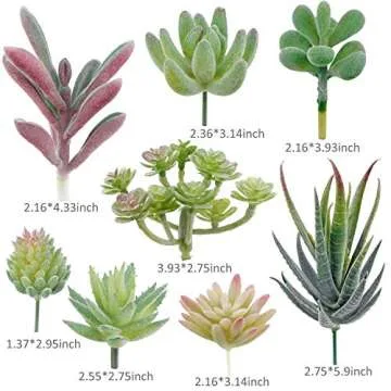 Augshy 16 Pack Artificial Succulents - Perfect Home Decor