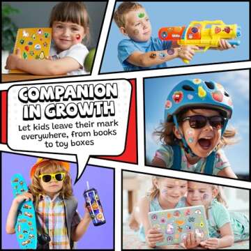 HORIECHALY Scratch and Sniff Stickers, Smelly Stickers for Kids 68 Sheets 17 Scents, 1000+ Scented Stickers of Food Fruit Flower, Classroom Reward Stickers for Teachers, Holiday Gift for Little One.