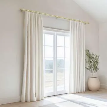 Zeerobee Curtain Rods for Windows 66 to 120, 1 Inch Heavy Duty Drapery Rods with Adjustable Length, ...