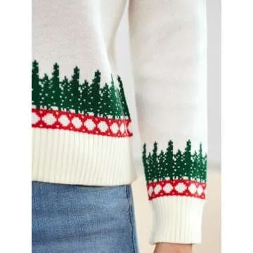 ZAFUL Women’s Christmas Sweater - Cozy Holiday Knitted Top