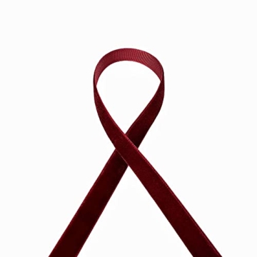 QIANF Vintage Burgundy Velvet Ribbon for All Projects