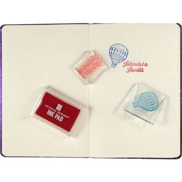 Travel Clear Stamp Set with 40 Unique Designs