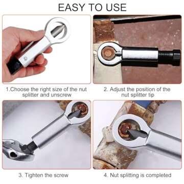 EEEKit Metal Nut Splitter Remover Extractor Tool
