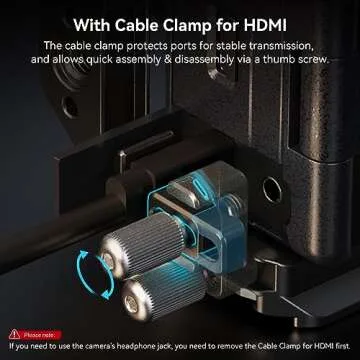 SmallRig Cage Kit for Sony A6700 with a Cable Clamp for HDMI, Built-in Quick Release Plate for Arca-Type, Film Movie Making Camera Video Cage with Shoe Mount, 1/4''-20 & 3/8''-16 Threaded Holes - 4336