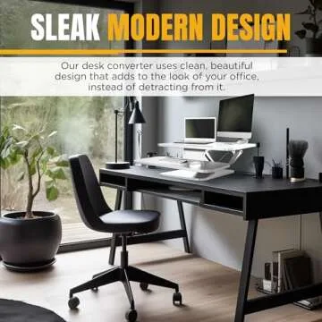 Prontogoods Adjustable Standing Desk Converter for Comfort