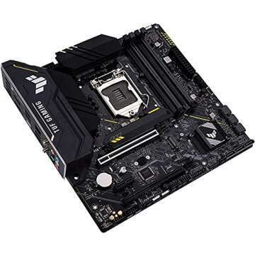 ASUS TUF GAMING B560M-PLUS WIFI LGA1200 (Intel®11th/10th Gen) Micro ATX gaming motherboard (PCIe 4.0, 2X M.2 slots,8+1 Power stages, 2.5Gb LAN, WiFi 6, USB 3.2 Type-C®, Thunderbolt™ 4 support)