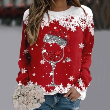 Ugly Christmas Sweater for Women 2023 Fun Xmas Pullover