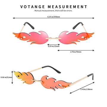 Fun Flame Fire Sunglasses for All - Stylish UV Protection