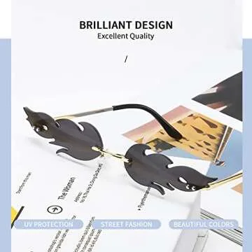 Fun Flame Fire Sunglasses for All - Stylish UV Protection