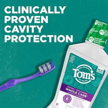 Tom's of Maine Whole Care Natural Mouthwash - 3 Pack