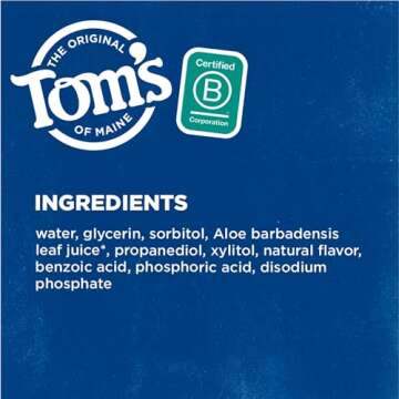 Tom's of Maine Whole Care Natural Mouthwash - 3 Pack