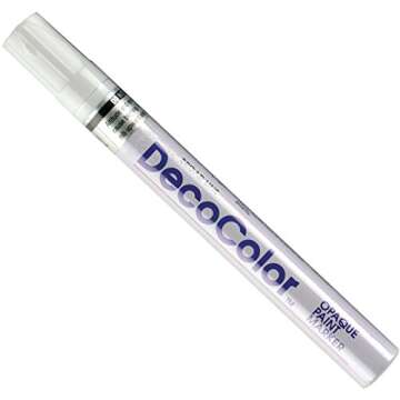UCHIDA Decocolor Broad Opaque Oil-Based Paint Marker - Bright White