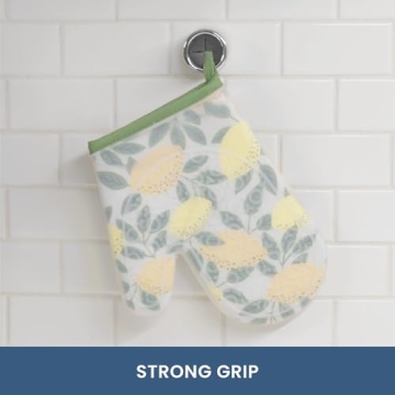 S&T INC. Round Adhesive Towel Hooks - Easy Organizing Solution