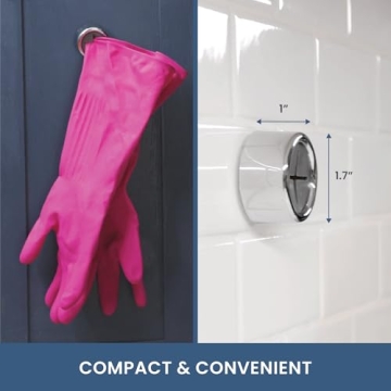 S&T INC. Round Adhesive Towel Hooks - Easy Organizing Solution