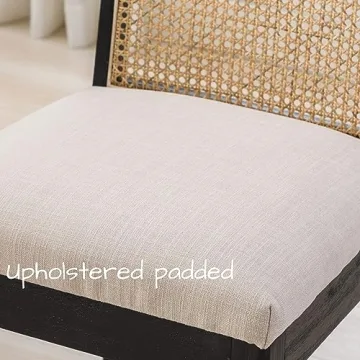 BESTANO Farmhouse Dining Chairs Set of 4 - Elegant Comfort