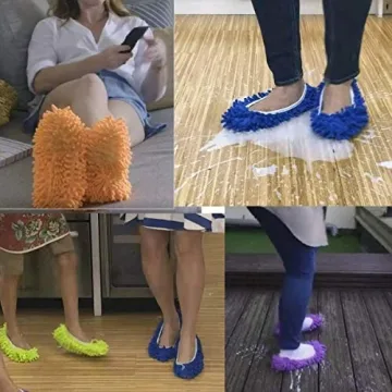 Colorful Mop Slippers for Effortless Cleaning at Home