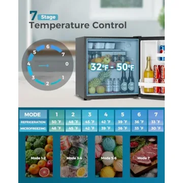 Compact & Efficient Feelfunn Mini Fridge with Freezer