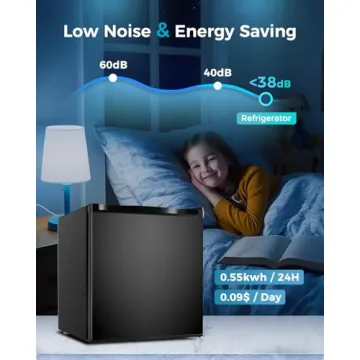 Compact & Efficient Feelfunn Mini Fridge with Freezer